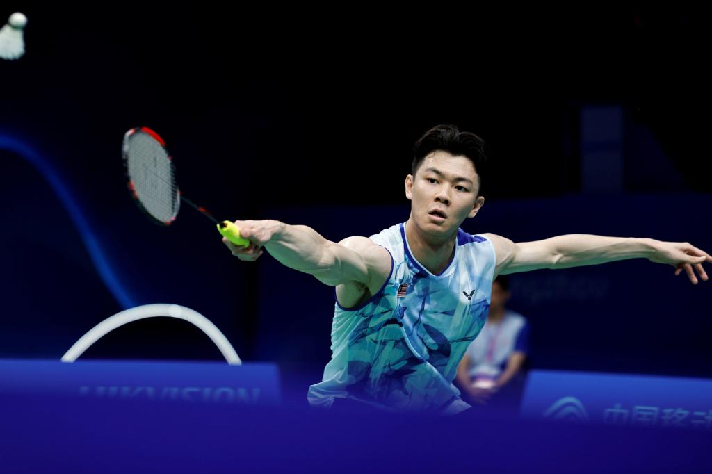 Akane Yamaguchi of Japan competes against Chen Yufei of China in their  women's single badminton quarterfinal match during the 2018 Asian Games,  offici Stock Photo - Alamy